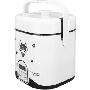 24V Mini Rice Cooker, 1.2L Small Portable Travel Rice Cooker For Car and Truck, Small Rice Cooker, 80W Travel Rice Cooker 24V for Car Truck with Non Stick Inner Pot