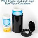 Inevibe Disinfecting Wipes Dispenser - Push Button Decorative Holder for Standard Cleaning Wipes Container, Use in Kitchen Countertop, Bathroom, Classroom (Black)