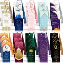 Resurhang 30 Pcs Eid Tassel Bookmarks Multicolor Islamic Quran Bookmarks, Ramadan Eid Gifts Bulk, Muslim Islamic Gift Party Favors for Quran, Books, and Planners