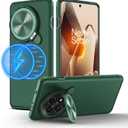 Nillkin Magnetic for OnePlus 13 Case, Compatible with MagSafe, Thin Slim Fit Case with Upgrade Camera Cover and Kickstand, Camshield Prop Case for OnePlus 13, Green