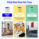 Core 300 Replacement Filter for LEVOIT Core 300 & 300S Air Purifier, 3-Stage H13 True HEPA Filter for Common Airborne Substance Removal, Replace Core 300-RF, Yellow, 2-Pack