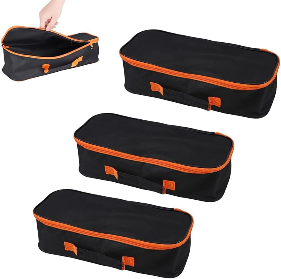 Open Top Tool Tote,Wide Mouth Open Power & Hand Tools Bags Organizer for Men Women (3pack-16 Inch)