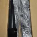 24 inch Fence Post Anchor Ground Spike Heavy Duty Metal Black Powder Coated Fence Stakes Post Base, 4x4 Inch (Inner Size 3.6"x3.6"), Pack of 4