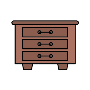 Brown Wooden Dresser