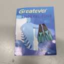Greatever Snorkel Fins for Adults Full Foot Pocket Diving Flippers,  Black, X-Large
