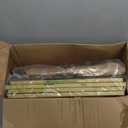 VASAGLE Bookcase, 4-Tier Bookshelf, Slim Shelving Unit for Bedroom, Bathroom, Home Office, Tempered Glass, Steel Frame, Metallic Gold ULGT28G (4 Tiers (15.7"W x 37.4"H))