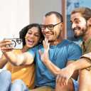 Compatible with Magnetic Matte Clear Case for Phone 17Tough Drop-Resistant Design, Anti-Yellow, Shockproof, Slim Transparent Cover (Black)