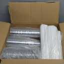 100 Pack - 16 oz Clear Plastic Cups with Lids and Straws, Sturdy & Food Safe Iced Coffee Cups with lids, Disposable Plastic Smoothie Cups for Cold Drinks