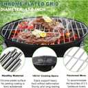 14 inch Charcoal Grill, Joyfair Small Portable BBQ Grill with Locking Lid for Outdoor Camping/Patio/Backyard Barbecue/Tabletop Cooking, Enamel Coated & Dual Vent System (Black)