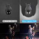 2K Solar Security Cameras Outdoor Wireless, 2 Pack Outdoor Camera Wireless Solar Powered, Pan Tilt 360WiFi Camera with Color Night Vision/PIR Sensor/2-Way Audio/Alexa/Google Assistant