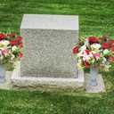 Grave Decorations for Cemetery Vase for Flowers with Stakes and Floral Foam, Draining Holes - for Garden, Grave,Cemetery,Lawn, Yard - Memorial Grave Decorations - Nature Granite Colour