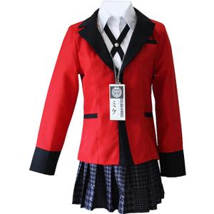 Yumeko Jabami Costume School Uniforms Anime Cosplay Party Full Set (X-Large) Yumeko Jabami Costume School Uniforms Anime Cosplay Party Full Set (X-Large)