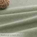 Sage Green 100% Blackout Linen Curtains 84 Inch Length 2 Panels Set for Living Room Bedroom Back Tab Thermal Insulated Black Out Drapes Room Darkening Farmhouse Style for Bedroom Window Curtains, 52"W x 84"L