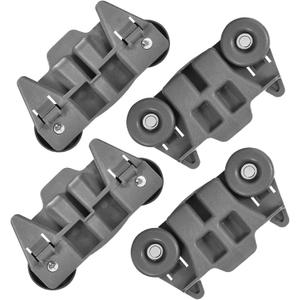 W10195416 Dishwasher Wheels Lower Rack Fit for Kitchen-aid Ken-more May-tag Whirl-pool Dishwasher Rack Parts, Dishwasher Rack Replacement W10195416V 4245021 AP4567523 EAP11722152 by AMI PARTS(4 Pcs), height2.88in