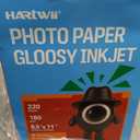 220 Sheets Inkjet Glossy Photo Paper 8.5x11 Inches 48lb-180Gsm for Inkjet Printers,A4 Letter Size Ideal for Brochure Paper, Flyers Paper Single Side, Suitable for All Dye Ink