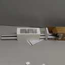 1 Inch Double Curtain Rods 36 to 72 Inches (3 to 6 ft), USFOOK Single Drapery Rods for Windows 24 to 68 Inches, Telescoping Dual Curtain Rod with Silver Translucent Finials