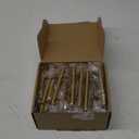 goldenwarm 35 Pack Gold Cabinet Handles Brushed Brass Drawer Pulls Gold Cabinet Pulls 3 inch Kitchen Door Handles and Knobs Bathroom Bedroom Furniture Knobs Stainless Steel (3in Hole Centers)