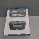 Electric Lunch Box Food Heater, 3 in 1 Ultra Quick Heated Lunch Boxes for Adults, 12V/24V/110V Portable Food Warmer for Car/Truck/Office With Fork Spoon and Insulated Carry Bag (Gray)