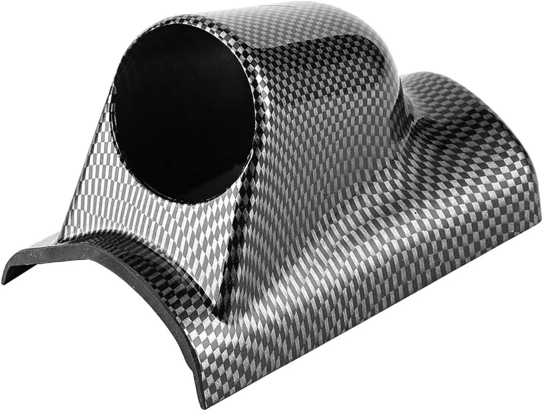 Carbon Fiber 52mm Gauge Pod 2" Single Hole A Pillar Gauge Pod Holder Gauge Mount Bracket Pod Pillar Holder Auto Gauge Dashboard Pod Car Meter Mount Holder Cup Guage Holder