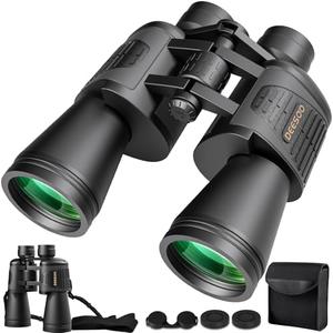 Deesoo 20x52 Binoculars for Adults High Powered - HD Large View Binoculars with Low Light Vision - Professional Binocular for Bird Watching Hunting Travel Cruise Outdoor Sports - Gifts for Women