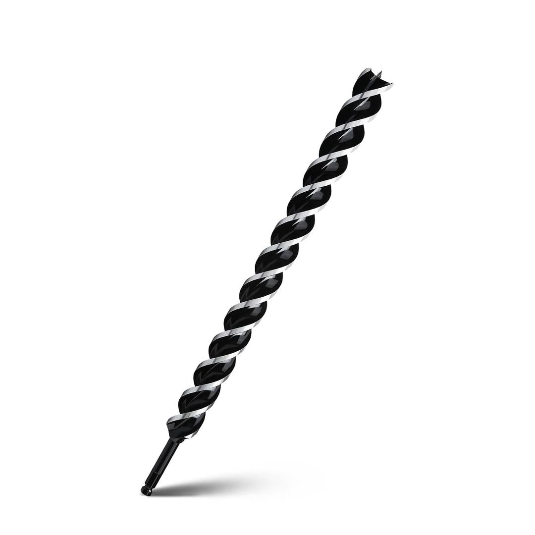 1-1/2" x 24" Auger Drill Bit for Wood, Hex Shank Tri Flute Ship Auger Long Drill Bit for Soft and Hard Wood,Tree Stump,Plastic,Drywall and Composite Materials
