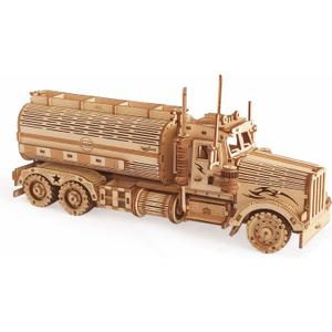 3D Wooden Puzzle - Wood Mechanical Tank Truck Model Kits - Coin Bank Crafts Model - Wooden STEM DIY Brain Teaser Puzzles, 3D Puzzle for Birthday Adults & Teens