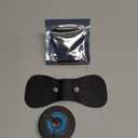 Tens Black Unit with 2 Pads, EMS Microcurrent Mini Massager Machine, Low Frequency Multi Function Physiotherapy Instrument Muscle Stimulator, Full Body Pain Relief Therapy Device