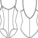 Mirella Girl's Princess Seam V-Front Camisole Dance Leotard
