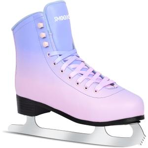 Figure Skates for Women and Men Classic Ice Skates Indoor Outdoor Lace-Up Fun Ice Skate Shoes for Kids Adult (Glitter)