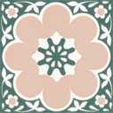 FloorPops 12-in by 12-in Pink Daphne Vinyl Peel & Stick Floor Tiles (10 Tiles), (10 sq.ft./Carton)