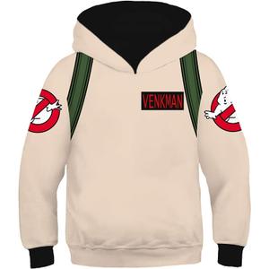 Toddler Kids Halloween Hoodie Cosplay Costume Ghoul Hunter Printed Sweatshirt Jacket (Small)