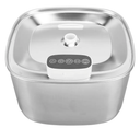 Motion Sensor Stainless Steel Cat Water Fountain, 3.2L Automatic Pet Fountain Dog Water Dispenser with Replacement Filters Silicone Mat for Cats, Dogs, Multiple Pet