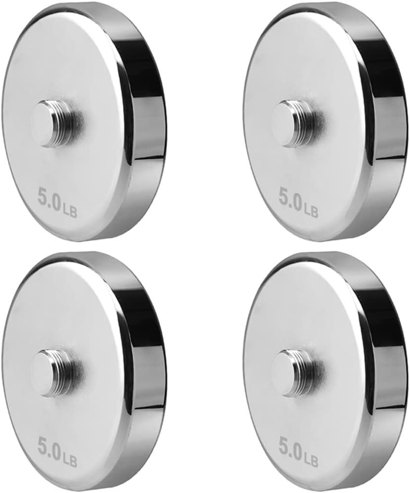 Northdeer Weight Plates for Steel Dumbbells 4 Pieces 0.5lb 1.5lb 2.5lb 3lb 5lb 7.5lb (Standard-Finish)