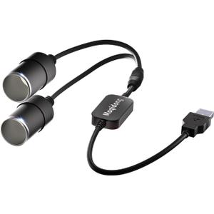 USB to Cigarette Lighter Adapter 12V: 30W QC3.0 USB A Male to Double 12V Adapter 2.5A Female to 12V Car Cigarette Lighter Socket 1.3FT for Dashcam Radar Fan Recorder GPS E Dog