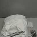 IVAPUPU Natural Pinch Pleated Full Blackout Curtains Linen Blend Room Darkening Window Curtains 102 inch 1 Panel for Living Room Bedroom Thermal Insulated Curtain Drapes with 12 Hooks 60 '' Wx102 '' L