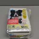 Paw Inspired Disposable Dog Diapers | Female Dog Diapers Ultra Protection | Diapers for Dogs in Heat, Excitable Urination, or Incontinence (12&144 Count) (Large (12 Count))