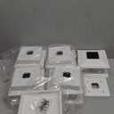 VOLISUN Solar Post Cap Lights Outdoor 6Pack, White Fence Cap Lights Solar Powered Fits 4x4 6x6 Wooden/4x4 5x5 Vinyl Post, Firefly filaments Lighting for Garden/Patio/Porch,with Warm White