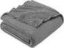 Hansleep Fleece Blanket Twin Size Grey, Soft Cozy Twin Blanket, Fuzzy Flannel Blanket for Bed, Sofa, Couch, Travel, Camping, 60 x 80 Inches