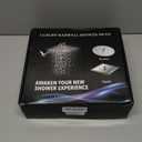 Shower Head Combo(Brushed Nickel),10'' High Pressure Rain Shower Head with 11'' Adjustable Extension Arm and 5 Settings Handheld,Powerful Shower Spray Against Low Pressure Water