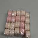 10Gram Lip Balm Containers, 8pcs Round Metal Salve Tins with Lids, Mini Candle Jars, Small Sample Containers for Balms, Salves, Cosmetic, Nail Polish, DIY Items (Pink)