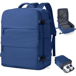 coowoz Travel Backpack Carry On for Women Man Gym Backpacks with Laptop Compartment Mochila de Viaje Teacher Personal Item Backpack Rucksack Airplane Accessories Must Haves Blue (33L)