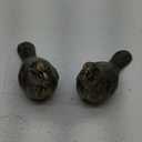 GDYOOSHOW Cast Iron Door Stop Heavy Duty Bird Door Stopper 2Pcs Gold Green Floor Decorative Statue for Home Office Bedroom Exterior Door (Gold-Green)