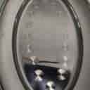 AKOLAFE 8PCS Large Stainless Steel Sizzle Platter Food Serving Trays for Party Buffet Oval Serving Platter Set Decorative Silver Plates Metal Tray Long Sizzler Plates for Sushi Appetizer Table Dish