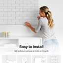 Soundsbay Acoustic Panels, 18 Pack Sound Proof Foam Panels for Wall, High Density Soundproof Wall Panels Brick Wall Panels for Office,Reccording Studio, Ceiling 12" X 12" X 0.4" White