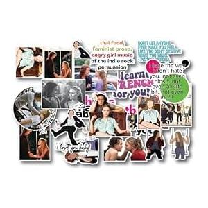 20 PCS Stickers Pack 10 Aesthetic Things Vinyl I Colorful Hate Waterproof About - You for Water Bottle Laptop Bumper Car Bike Luggage Guitar Skateboard (2 inch)