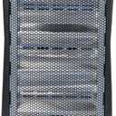 Comfort Zone Space Heaters for Indoor Use, Portable Electric Heater, Adjustable Thermostat, Infrared Heat, Quartz Tower Space Heater with 2 Heat Settings, Bedroom Heater, Black