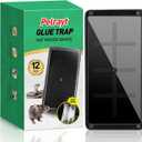 Pelrayt Glue Mouse Traps Indoor for Home, Rat Trap-12 Pack, Large Heavy Duty Glue Traps for Safe Home Pest Control. Pre-Scented, Non-Toxic Sticky Boards for Mice, Rats & More