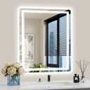 24"x30" LED Bathroom Mirror with Lights, Backlit + Front Lit, Anti-Fog, Lighted Bathroom Mirror for Wall, HD Shatterproof Tempered Glass, Dimmable, Memory Function (Horizontal/Vertical)