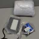 700 Sqft Glow-in-The-Dark Giant Spider Web Halloween Outdoor Decoration, Giant Outdoor Spider Decorations Set, with 3 Blacklight (24FT x 4FT)(White)