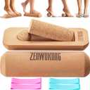 Cork Balance Board - Premium Cork Stability Balance Trainer | Foot & Ankle Strengthener to Improve Mobility, Prevent Falls | Home Gym Fitness Equipment | Mobility Trainer for Adults